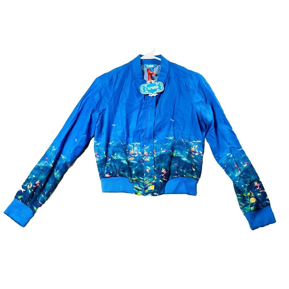 Lamour Nanette Lepore Jacket Bomber Light Weight Pockets Size M. NWT